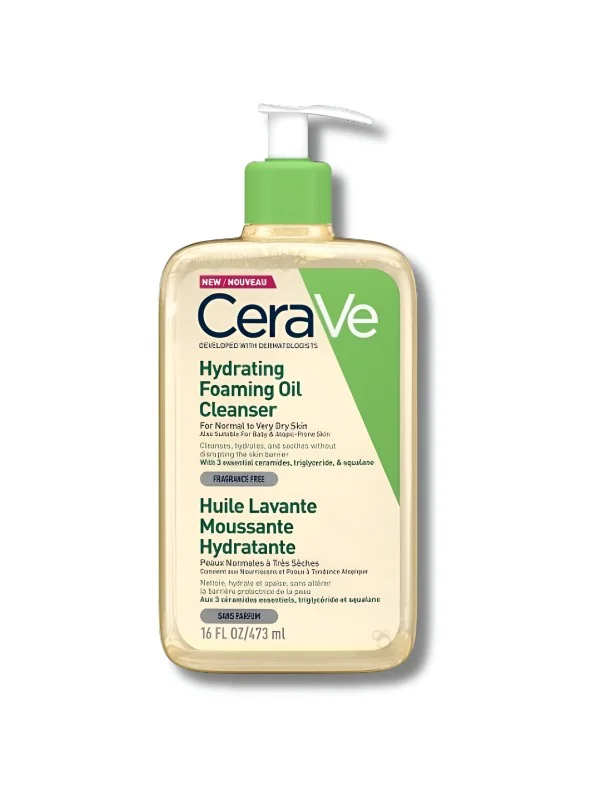 CERAVE - HUILE LAVANTE MOUSSANTE HYDRATANTE 473 ML