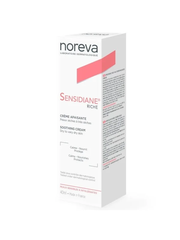 NOREVA SENSIDIANE RICHE CREME APAISANTE PEAUX SECHES 40ML