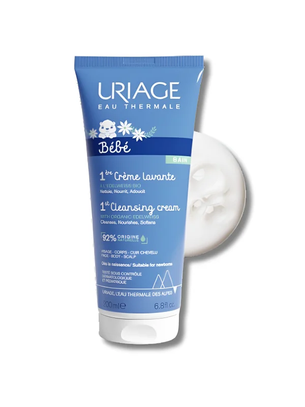URIAGE BÉBÉ 1ÈRE - CRÈME LAVANTE VISAGE CORPS ET CUIR CHEVELU 200ML