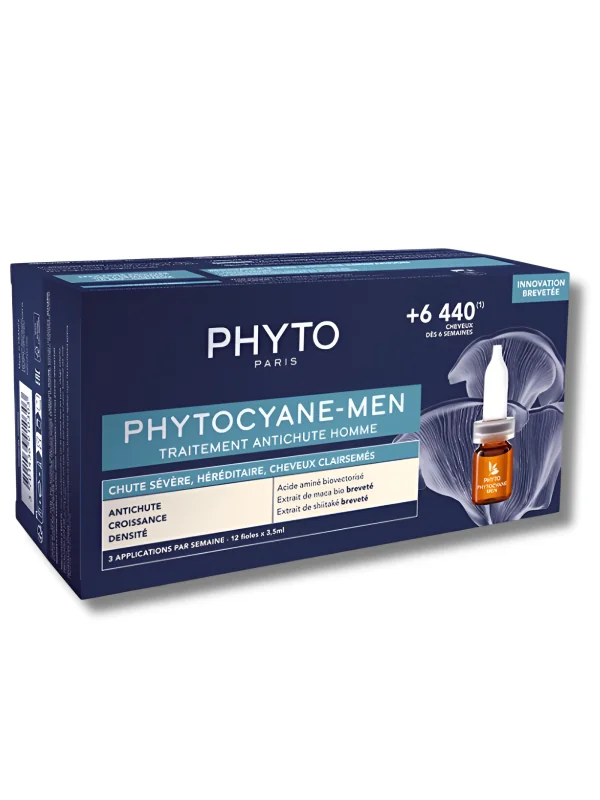 PHYTOCYANE MEN - TRAITEMENT ANTI CHUTE HOMME 12*3,5ML