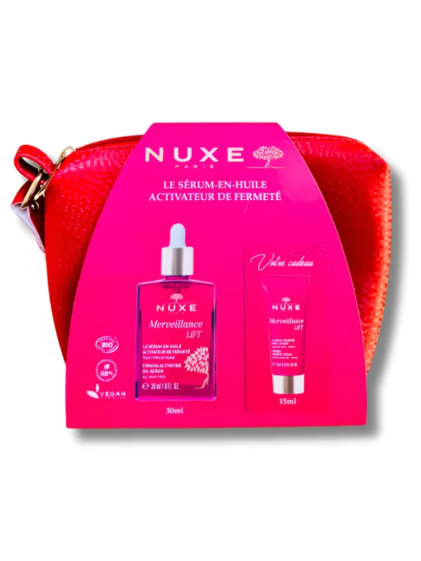 NUXE MERVEILLANCE LIFT - SERUM ACTIVATEUR DE FERMETE 30ML + CREME POUDREE 15ML ET TROUSSE OFFERTS