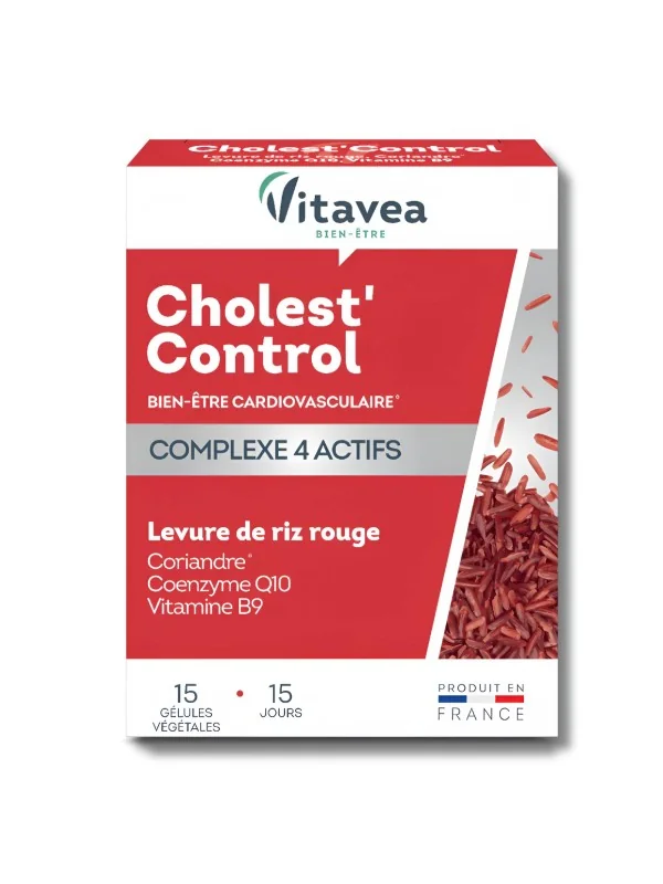 VITAVEA - CHOLEST CONTROL LEVURE DE RIZ ROUGE 15 GELULES
