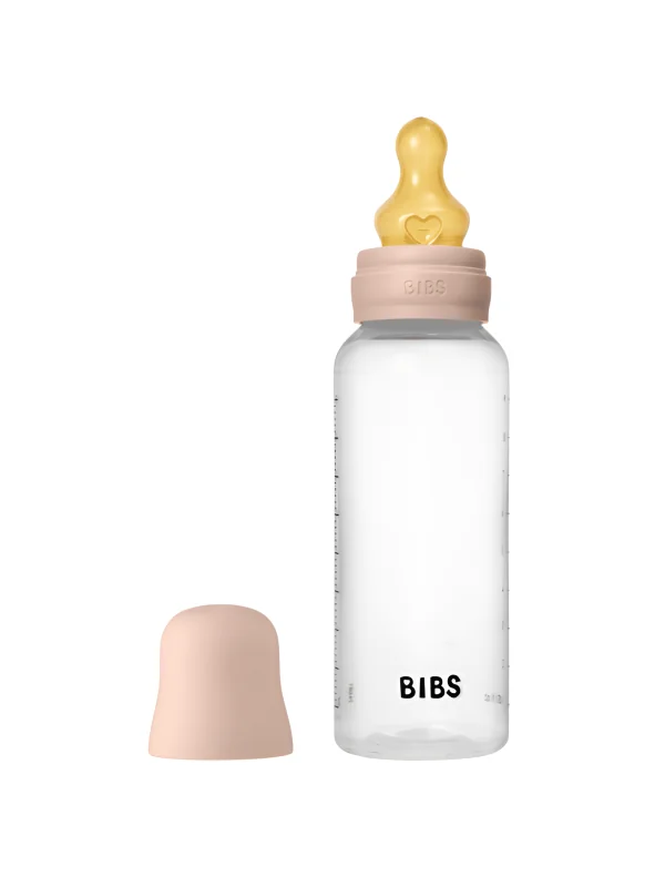 BIBS - BIBERON BOTTLE LATEX MEDIUM FLOW BLUSH 270ML