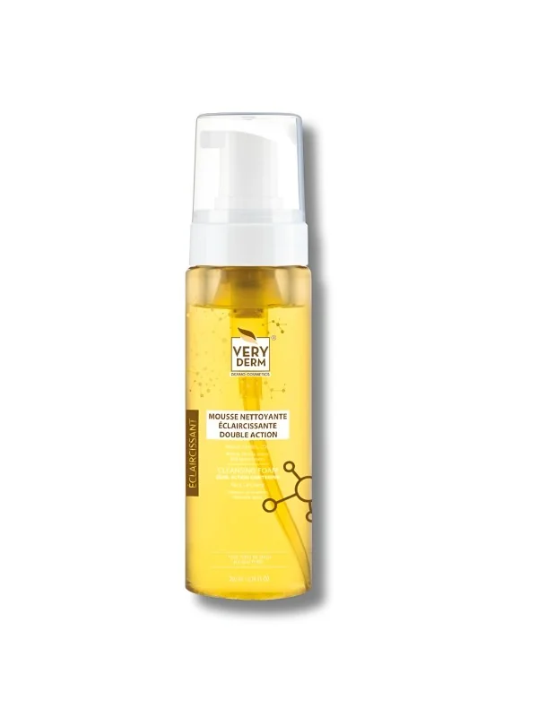 VERY DERM - MOUSSE NETTOYANTE ECLAIRCISSANTE DOUBLE ACTION 200ML