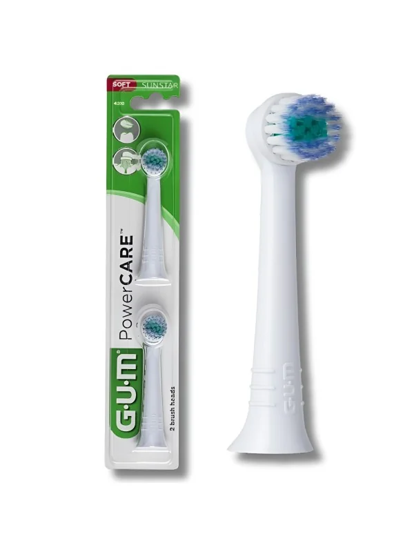 GUM - POWER CARE 2 TETES DE BROSSE 4210