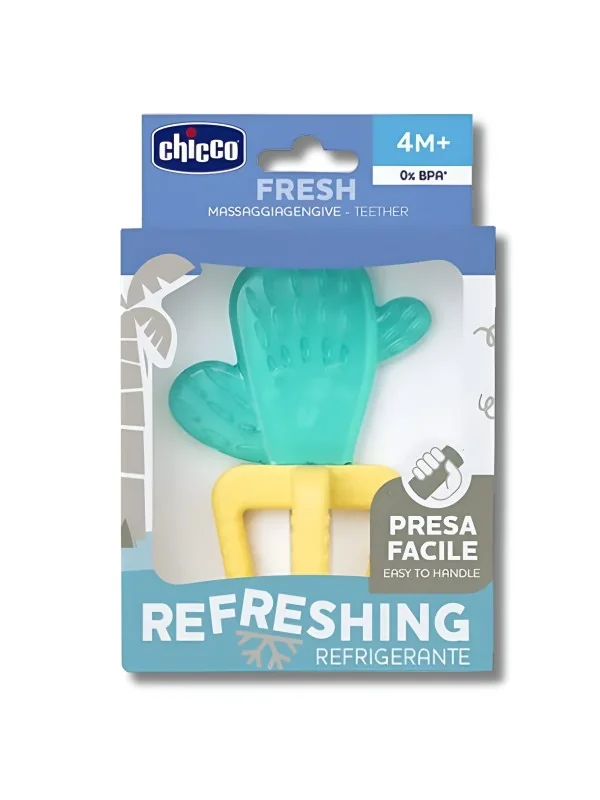 CHICCO - ANNEAU DE DENTITION REFRIGERANT AVEC EAU CACTUS +4MOIS