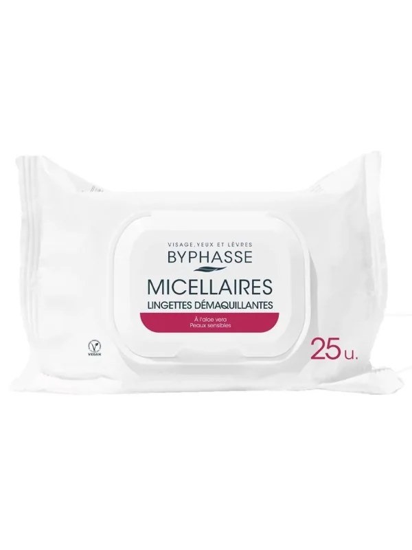 BYPHASSE LINGETTES DÉMAQUILLANTES 25U