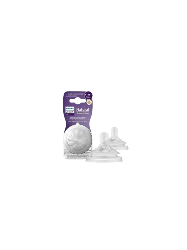 AVENT - LOT DE 2 TETINES NATURAL RESPONSE +3MOIS