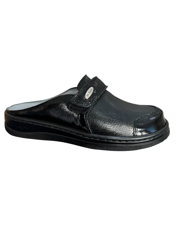 STI LIGHT - SABOTS ORTHOPEDIQUES NOIRS VERNIS FEMME