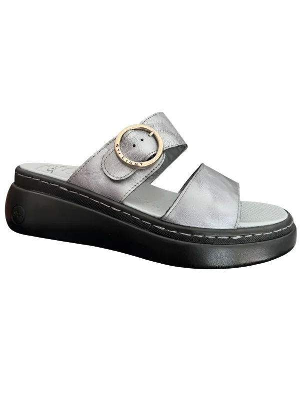 STI LIGHT - CLAQUETTES ORTHOPEDIQUES GRIS FEMME