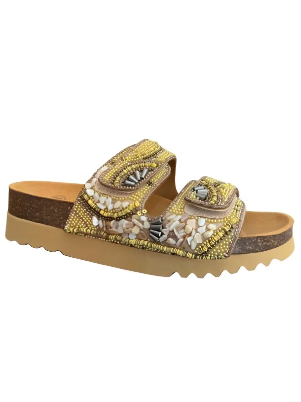 SCHOLL - CLAQUETTES ORTHOPEDIQUES CAMEL FEMMES